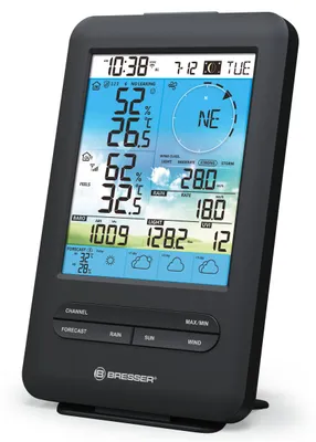 Produktbild von Bresser 4CAST Basisstation für WLAN Funk Wetterstation mit Farbdisplay