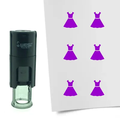 Produktbild von CombiCraft Selbstfärbender Stempel 'Kleid' in der Farbe Lila, Ø10mm