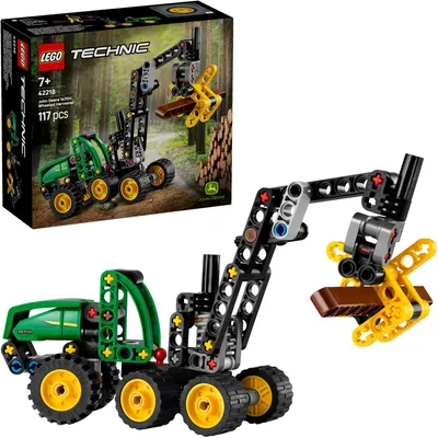 Produktbild von LEGO Technic John Deere 1470H Rad-Harvester - Modellbau & Konstruktionsspielzeug - Bauset mit drehbarem Ausleger, Greifer und Baumstamm - Geschenk für Kinder, Mädchen & Jungen ab 7 Jahren - 42218