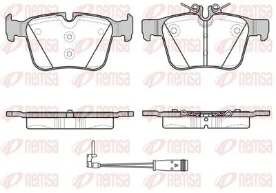 Produktbild von REMSA Bremsbeläge Satz Hinten Bremsklötze passend für MERCEDES-BENZ C-Klasse T-modell (S205) 1516.21