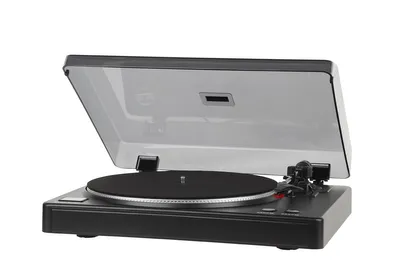Produktbild von Krüger&Matz TT-501, Audio-Plattenspieler mit Riemenantrieb, Schwarz, 1 s, 33,45 RPM, 50 dB, 0,3%