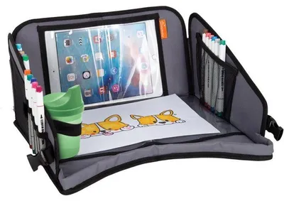 Produktbild von Dreambaby Reise-Kindertablett, Auto- und Flugzeugsitz, Tablet-Halterung, Aufbewahrung