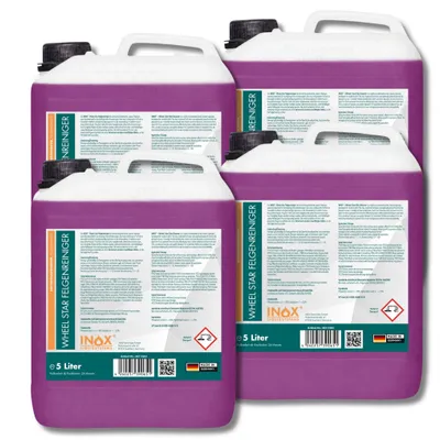 Produktbild von INOX® Felgenreiniger Konzentrat 4x5 L - Spezial Felgen Reiniger für Alu & Stahl