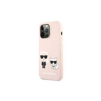 Image de Karl Lagerfeld Klhcp13Lsskci Iphone 13Pro / 13 6,1 Hardcase Jasno Różowy/Light Pink Silicone Karl & Choupette