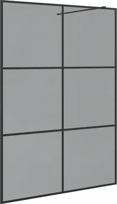 Obrázok produktu pre vidaXL Sprchová zástena čierna 140 x 195 cm Tvrdené sklo