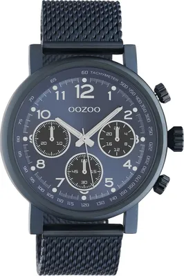 Immagine prodotto di Oozoo orologio da polso blu in acciaio inossidabile C10701 Timepieces orologio analogico unisex al quarzo UOC10701