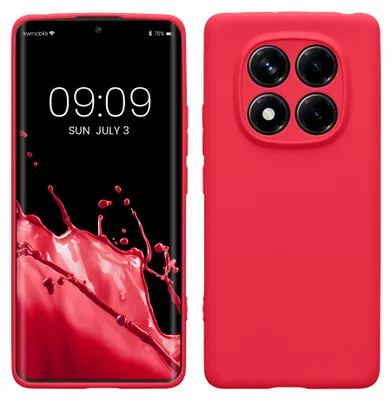 Produktbild von kwmobile Handyhülle für Xiaomi Redmi Note 14 Pro 4G Hülle - weiches Handy Silikon Case - Schutzhülle Cover - Neon Pink