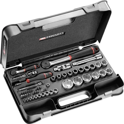 Image de Facom Steckschluessel-Set 1/4Z 1/2Z 55-tlg