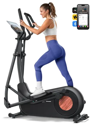 Productafbeelding van MERACH Crosstrainer - LCD Monitor - Magnetische Weerstand - Extra Breed 47cm - Premium voor Thuisgebruik - Geschikt tot 180kg