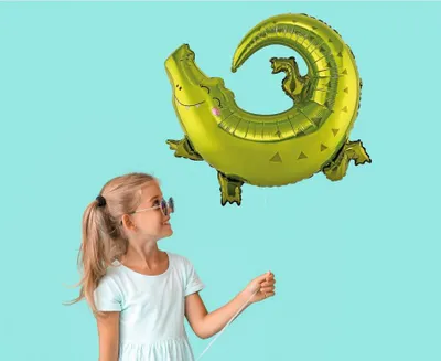 Produktbild von Krokodil Folienballon 80x71 cm