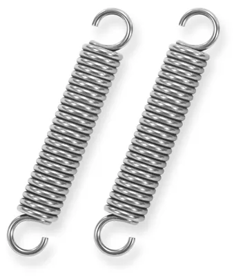 Zugfedern mit Haken, Edelstahl, 70 mm, 2 Stück