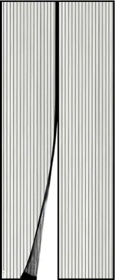 Produktbild von Magnetisch Fliegengitter 100x240CM Schwarz mit 32 Magneten