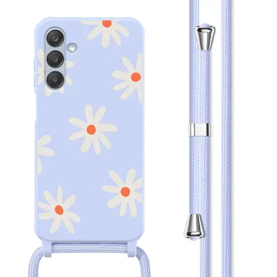 Immagine prodotto di Custodia in silicone imoshion con nastro Samsung Galaxy A25 (5G) - Lilla Flower Distance