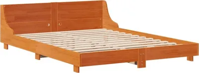 Produktbild von Massivholzbett ohne Matratze Wachsbraun 140x200 cm Kiefernholz