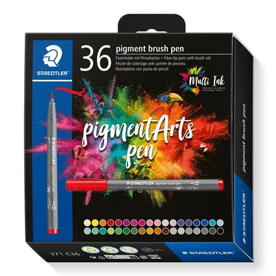 Obrázek produktu pro STAEDTLER MultiInk Pigment Arts brush pen 36er-Set sort. retail