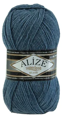 Strickgarn ALIZE SUPERLANA KLASIK blau