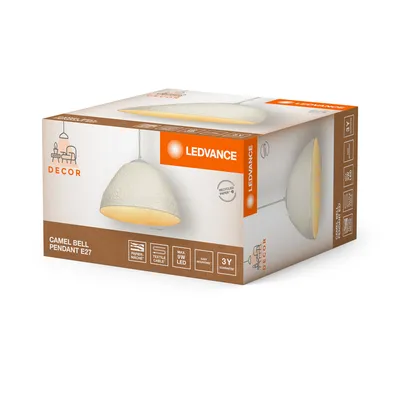 LEDVANCE ORBIS Flame Decken- & Wandleuchte Schwarz, 5.5W LED, IP44 - Lichtfarbe Per Schalter Wählbar