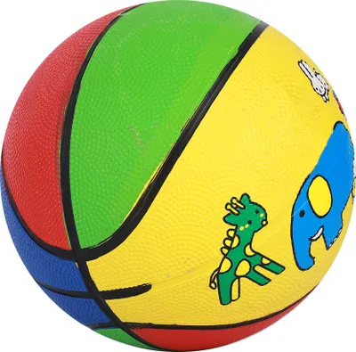 Obrázek produktu pro Guma č. 3 Motiv koťátka Slon jako jezdecké zvíře Dobrá elasticita Mateřská škola Dětský mini basketbal pro venkovní použití, odolný proti opotřebení, pro děti ve věku 1–5 let