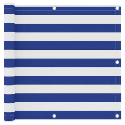 Immagine prodotto di Vidaxl Balcony Bildschirm 90x300 cm Oxford Stoff weiß und blau
