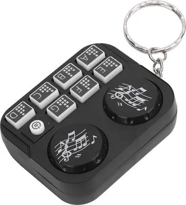 Zdjęcie produktu dla PUSOKEI Cartoon Animal Disc Player Keychain, Mi ni Keychain z kolorowymi światełkami, przenośny brelok DJ z trybem automatycznego odtwarzania i ręcznym trybem drukowania