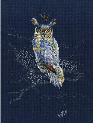 Productafbeelding van RTO Kreuzstich borduurpakket "Nachtwacht", telpatroon, Aida 14, 18,5x25 cm