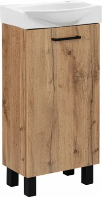 Produktbild von Stamar | Standwaschbecken, mit Schrank, 40 cm, Eiche Craft Gold
