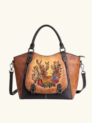 Leder Handtasche "Element" - TOLLzWOOD