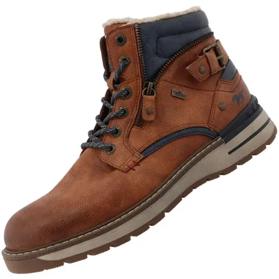 Image de Mustang Herren Stiefel gefüttert Braun 15M0011002-cognac