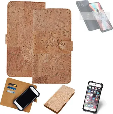 Produktbild von K-S-Trade Hülle kompatibel mit Motorola Moto G Power 5G  Kork Handyhülle Cover  Schutzhülle TPU Case Bumper in Hellbraun, (1x)