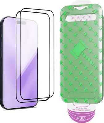Produktbild von Tempered Glass screenprotector with frame (2-Pack) - Kompatibel mit iPhone 17