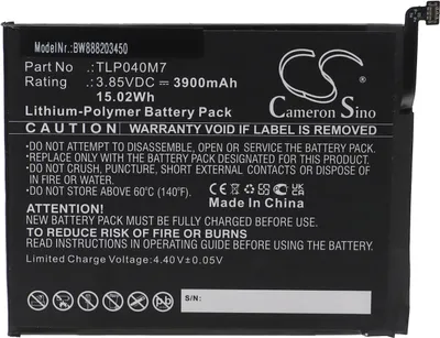 Produktbild von vhbw Akku kompatibel mit Alcatel OT-9032T, 3T Tablet Pad (3900 mAh, 3,85 V, Li-Polymer)