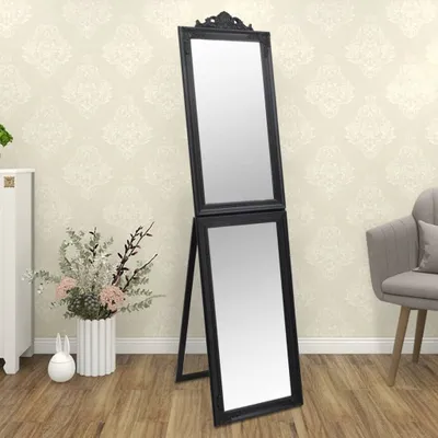 Produktbild von Möbel Standspiegel Schwarz 45x180 cm - Dekospiegel 351527