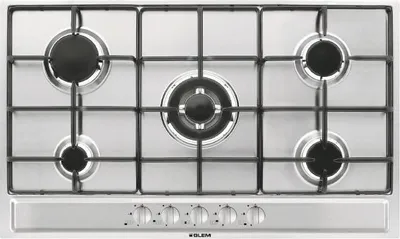 Produktbild von Glem Gas P95FXV Kochfeld Edelstahl Integriert 86 cm 5 Brenner