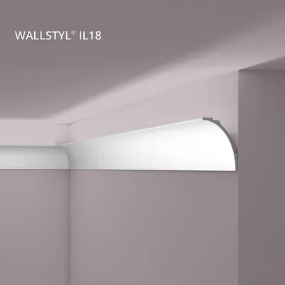 Produktbild von NMC IL18 WALLSTYL Eckleiste Zierleiste Stuckleiste Indirekte Beleuchtung 2 m