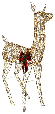 Produktbild von vidaXL 3D Weihnachtsrentier LOVIISA 200 LEDs Warmes Weiß