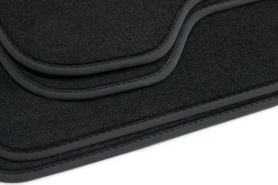 Produktbild von Fußmatten passend für BMW X1 F48 xDrive sDrive  ab Bj. 2015-2022 Deluxe Velours, Naht:Schwarz