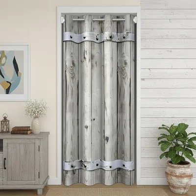 Obrázok produktu pre Drevený záves na dvere, 106 x 203 cm, retro štýl