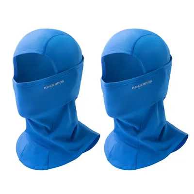 Produktbild von ROCKBROS 2pcs Sturmhaube Herbst Winter für Outdoorsports Fahrrad Motorrad Balaclava Reflektierend Winddicht Anti-Staub, Blau