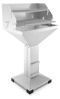 Produktbild von Thüros T4 Direkt Plus Edelstahl Fußplatte Holzkohlegrill 40 x 60 cm