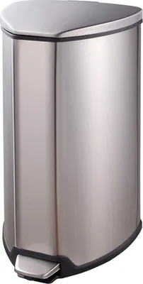 Image de EKO - Grace Poubelle à pédale 15 litres - Acier inoxydable Plastique - Acier inoxydable mat