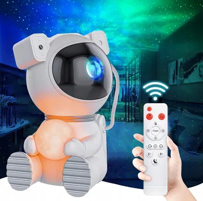 Produktbild von Astronauten-Nachtlicht 7 Farben, Sternenprojektor 360° Mit Fernbedienung, Timer
