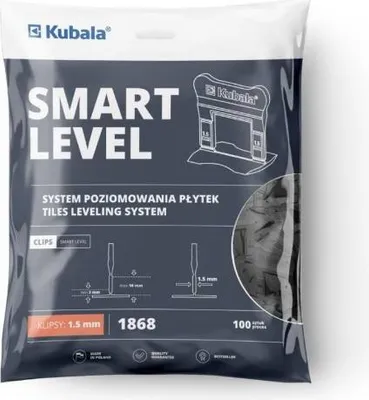 Obrázek produktu pro Kubala Smart level - clips 1,5 mm, 100 pcs