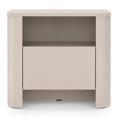 Zdjęcie produktu dla Stylowa Szafka Nocna Noya 58 cm w kolorze Kaszmir z Szufladą