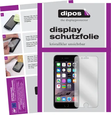 Produktbild von 2x ochranná fólie pro Apple iPhone 6 / 6S / 7 čirá ochranná fólie displeje dipos
