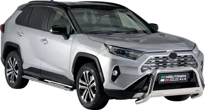 Obrázek produktu pro Nerezové boční prahy pro Toyota RAV4 Hybrid 2019-2025 stříbrná