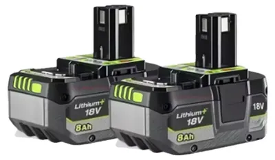 Zdjęcie produktu dla Bateria litowo-jonowa, pojemność 8000 mAh, kompatybilna z narzędziami z serii ONE+, 8.0Ah - zestaw 2 sztuk