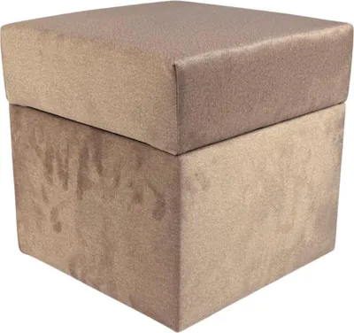 Zdjęcie produktu dla Pufa otwierana kwadratowa ELEMENT 40x40 cm delikatny łatwoczyszczący welur trudnopalny ze schwokiem stylowa różowa pudrowa