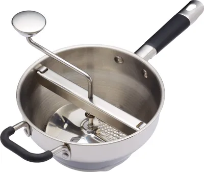 Produktbild von Masterclass Mcfoodmill Rotierende Lebensmittelmühle Silber  Silber One Size