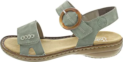 Produktbild von Rieker Damen Sandalen Sandaletten 608Z3, Größe:42 EU, Farbe:Grün