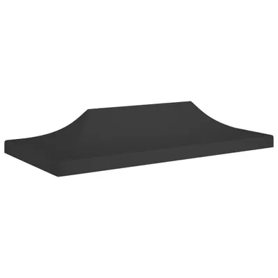 Image de Toit de tente de réception 6x3 m Noir 270 g/m²